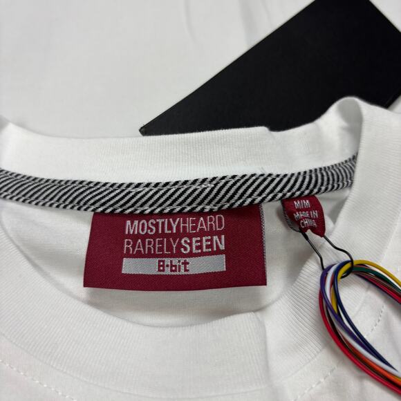 NWT Mostly Heard Rarely Seen 8-Bit On Fire Tee Shirt Men's Medium Elmo Meme - Picture 5 of 12